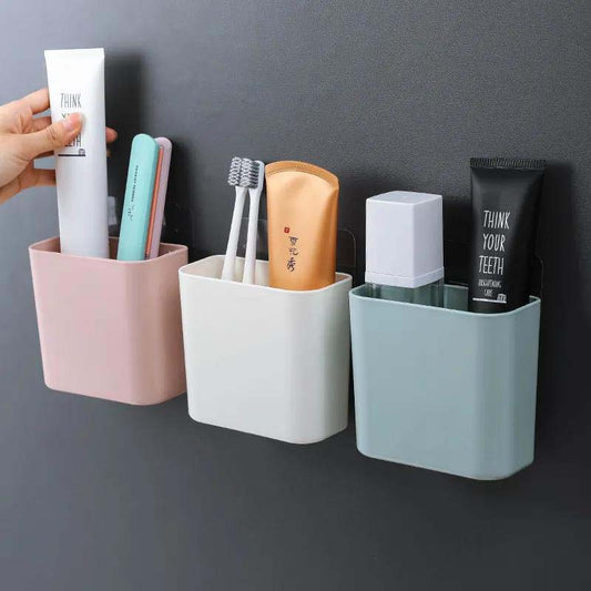 Wall-mounted Toothbrush Toothpaste Storage Box Bathroom Creative Minimalist Storage Rack