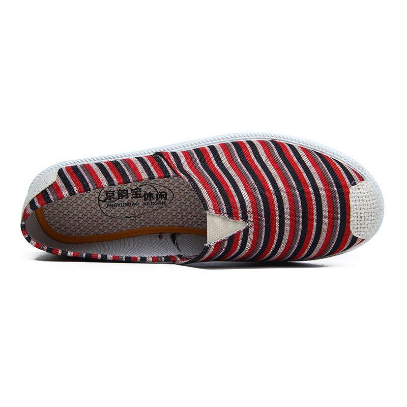 Soft-soled Shoes Breathable Canvas Shoes Women's Old Beijing Cloth Shoes, Spring and Autumn, A Pedal Lazy Flat Shoes