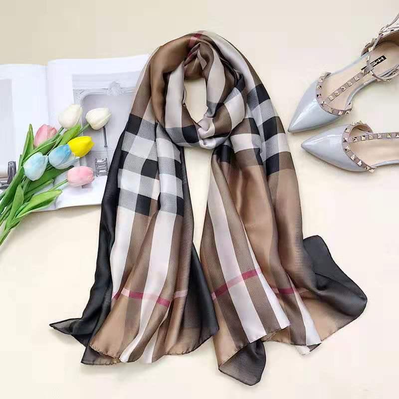 Silk Scarves Ladies Scarf Women Elegant Shawl Scarves Girls Foulard Satin Clothing Accessories