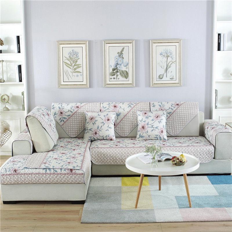 Sofa Cover for Living Room Soft Non-slip L Shaped Slipcover Modern Corner Sofa Covers 1-4 Seats