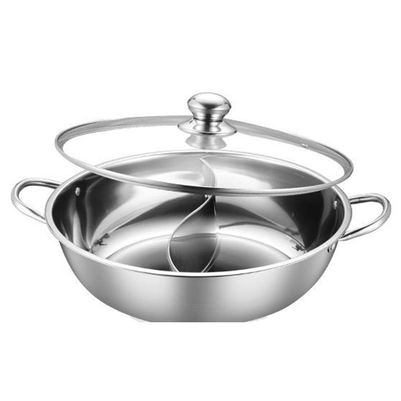 Yuanyang Pot Induction Cooker Special Basin Thickened Stainless Steel Pot Household Large Capacit