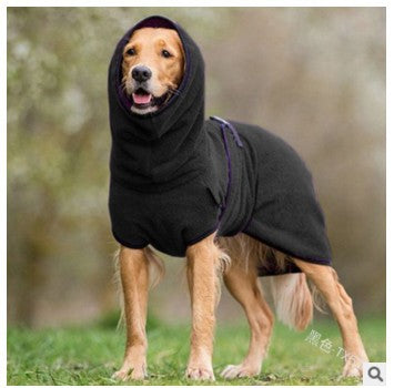 European and American Pet Clothing Fleece Velvet Golden Retriever Dog Thick Warm Clothing Pet Supplies