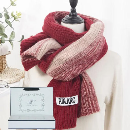 Winter Scarf Korean Woolen Knit Wild Thickening Tide Winter Female Cute Fashion Scarfs