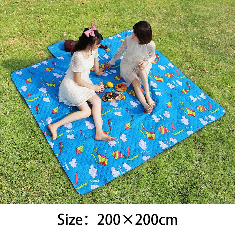 Outdoor Machine Washable Picnic Mat Thickening Ultrasonic Moisture-proof Mat Tent Picnic Portable Spring Outing Lawn Mat