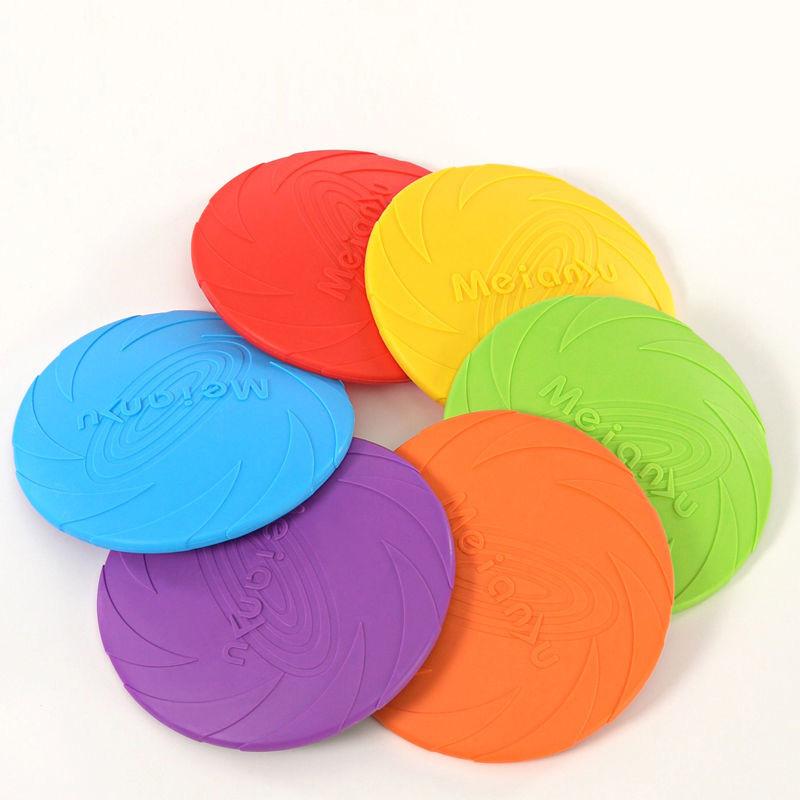 Fashionable Pet Dog Frisbee Pet Toy Frisbee Dog Silicone Resistant Frisbee Floating Training Throwing Toy