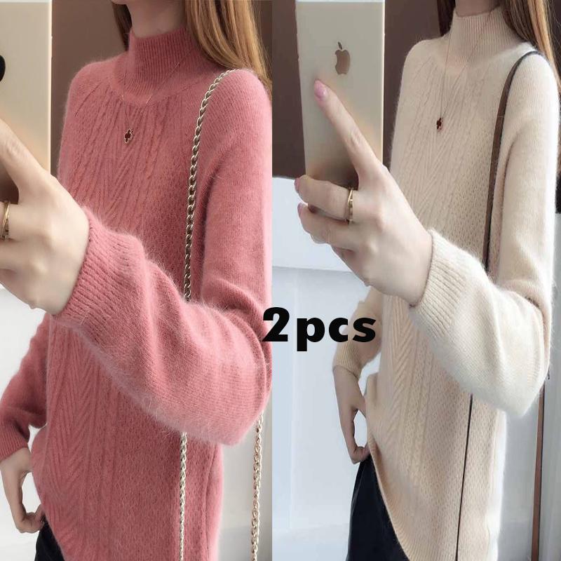 Cashmere Sweater Women Turtleneck Women's Plus Size Knitted Winter Women Warm Sweaters Female Jumper