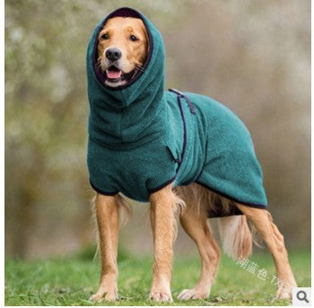 European and American Pet Clothing Fleece Velvet Golden Retriever Dog Thick Warm Clothing Pet Supplies