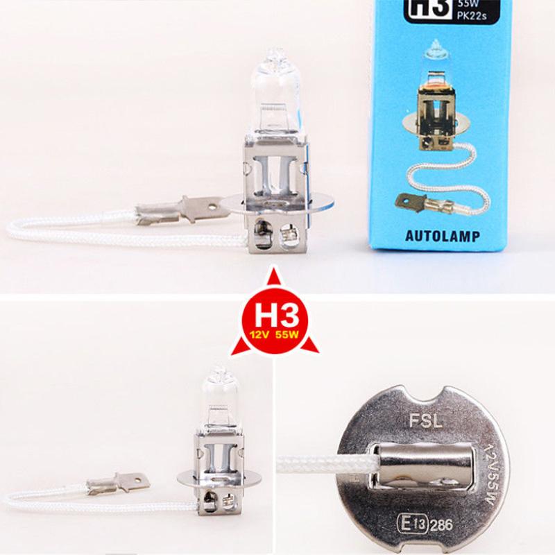 Car Front Headlight Spotlight H1 H3 H4 H7 H8 H9 H11 9005 9006 880 881 12V/24V 55W/100W Truck Car Bulb White Light Super Bright