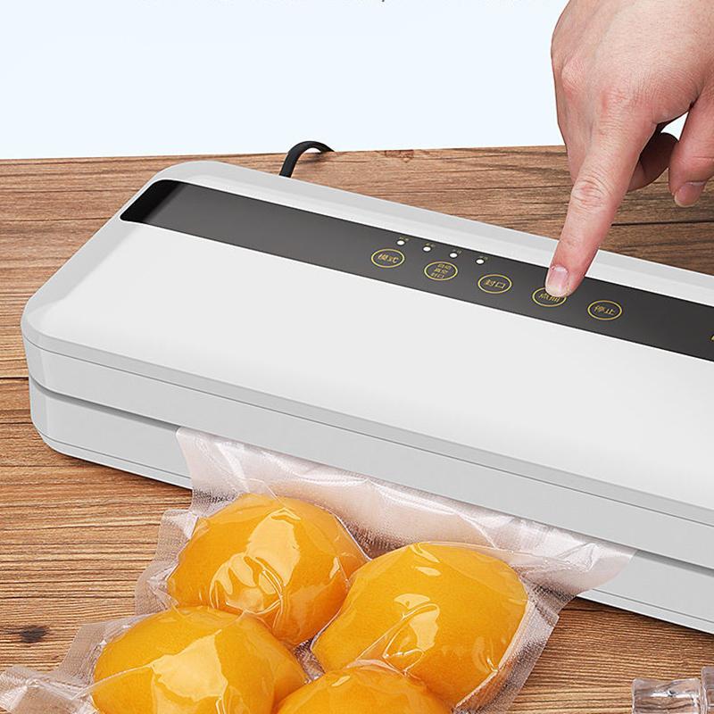 Best Food Vacuum Sealer 220V/110V Automatic Commercial Household Food Vacuum Sealer Packaging Machine Include 10Pcs Bags