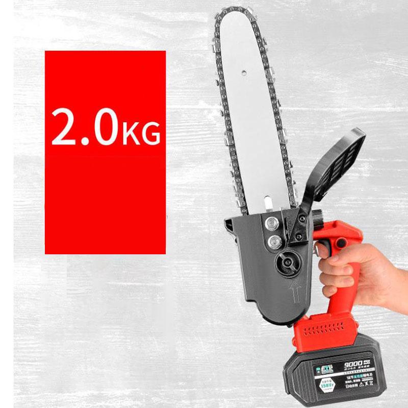 36V Electric Chain Saw Set Cordless Pruning Saw 20cm Handheld Logging Saw  with 2 Batteries and Tool Box