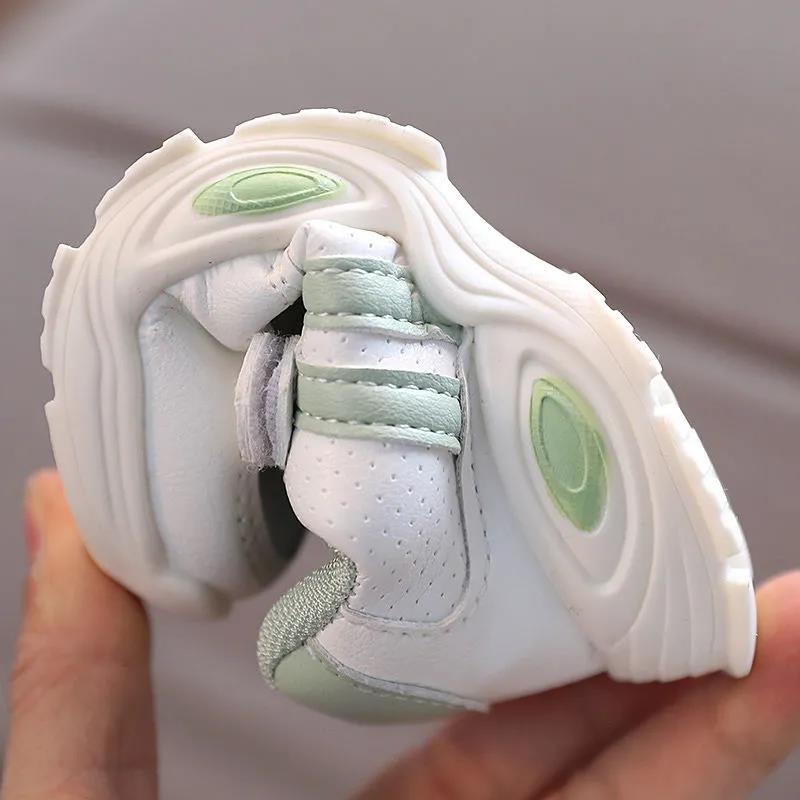 Baby Shoes Spring and Autumn 6 Months-3 Years Old Soft-soled Toddler Shoes Boys White Shoes Girls Sneakers Shoes