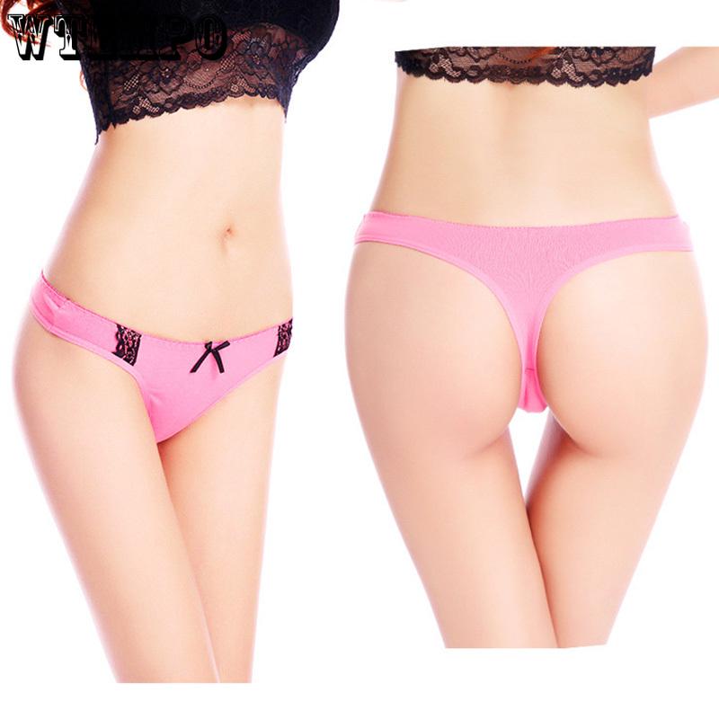 6 Pcs/Lot G-String Fashion Sexy Seamless Underwear Cotton Panties Women Briefs LingerieThong