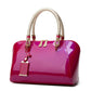 Bag Female European American Fashion Patent Leather Glossy Boston Ms. Bag Shoulder Portable Handbag