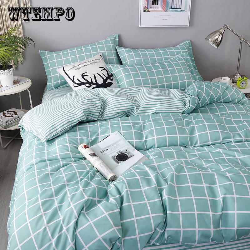 Concise Style Plants Bedding Sets Bed Sheet Duvet Cover Pillowcase Bedclothes