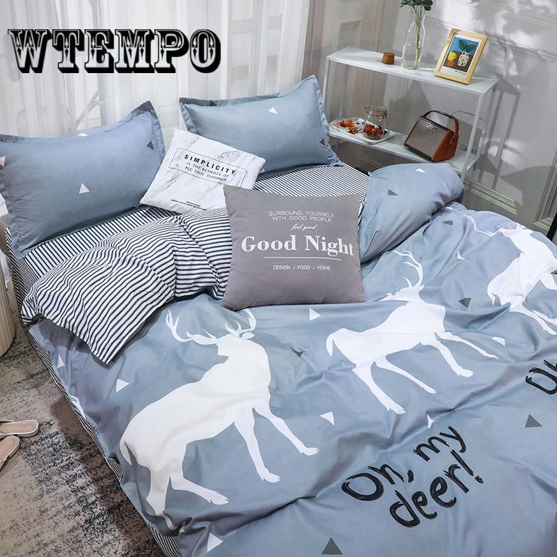 Bedding Set Print Set Lifelike Bedclothes with Pillowcase Bed Set Home Textiles