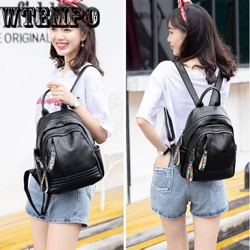 Leather Backpack Women Backpack Student Bag Backpack Female Large Casual Travel Bags Feminina