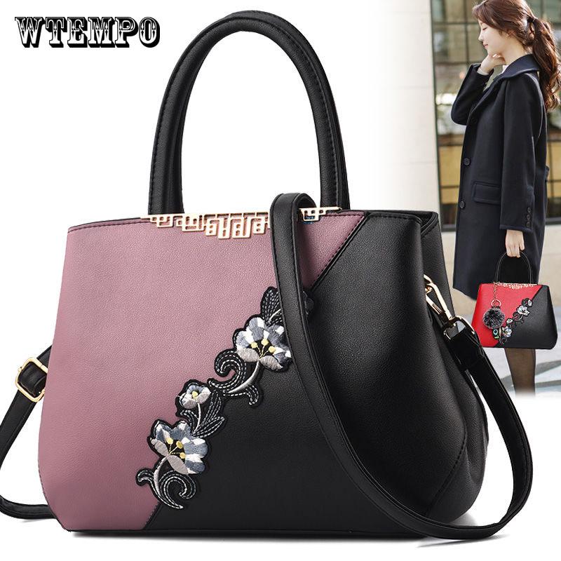 Women Shoulder Bag Fashion Women Embroidery Handbag