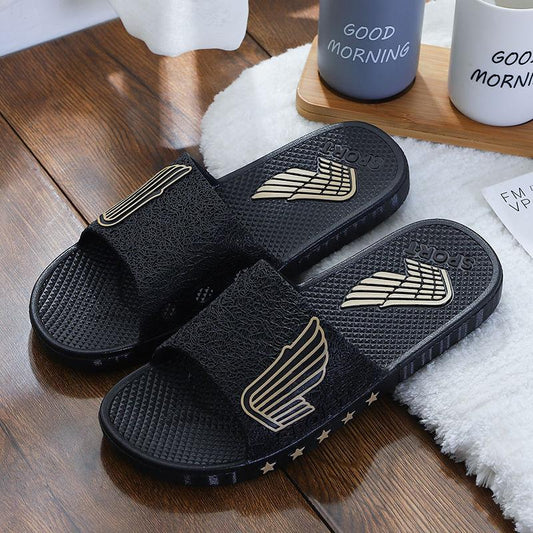 Slippers Men's Summer Indoor Home Sandals and Slippers Men's Outdoor Slippers Men's and Women's Home Bathroom Bath Slippers