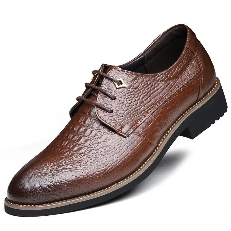 Spring Autumn Men's Leather Shoes Business Casual Shoes All Match Breathable Soft Sole Leather Moccasins