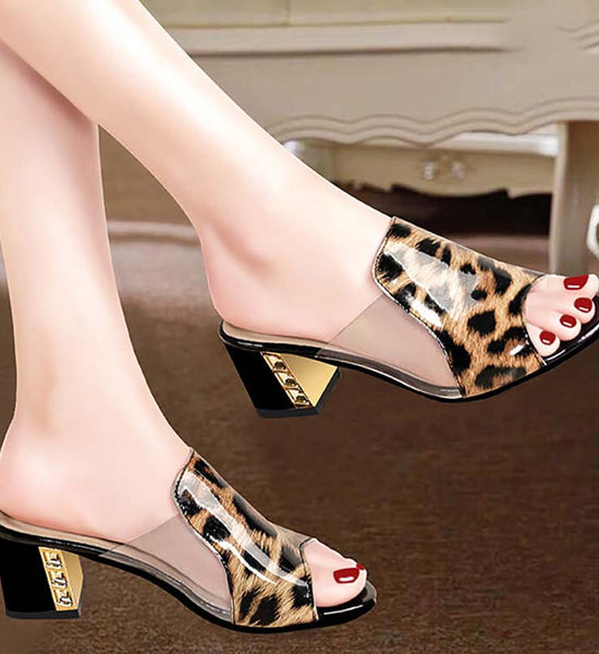 Slippers Women Summer Wear Korean Women's Shoes Fashion Sandals and Slippers Ladies Shoes Thick Heel High Heels Women