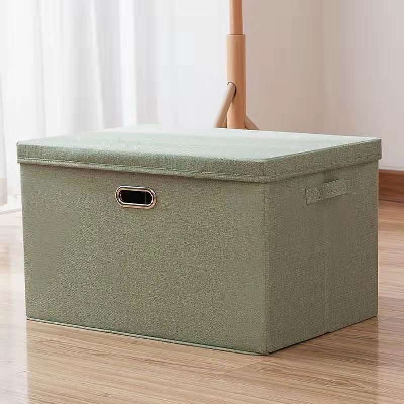 Covered Storage Box Clothes Snack Storage Box Folding Large Closet Storage Box Wardrobe Organizer Box