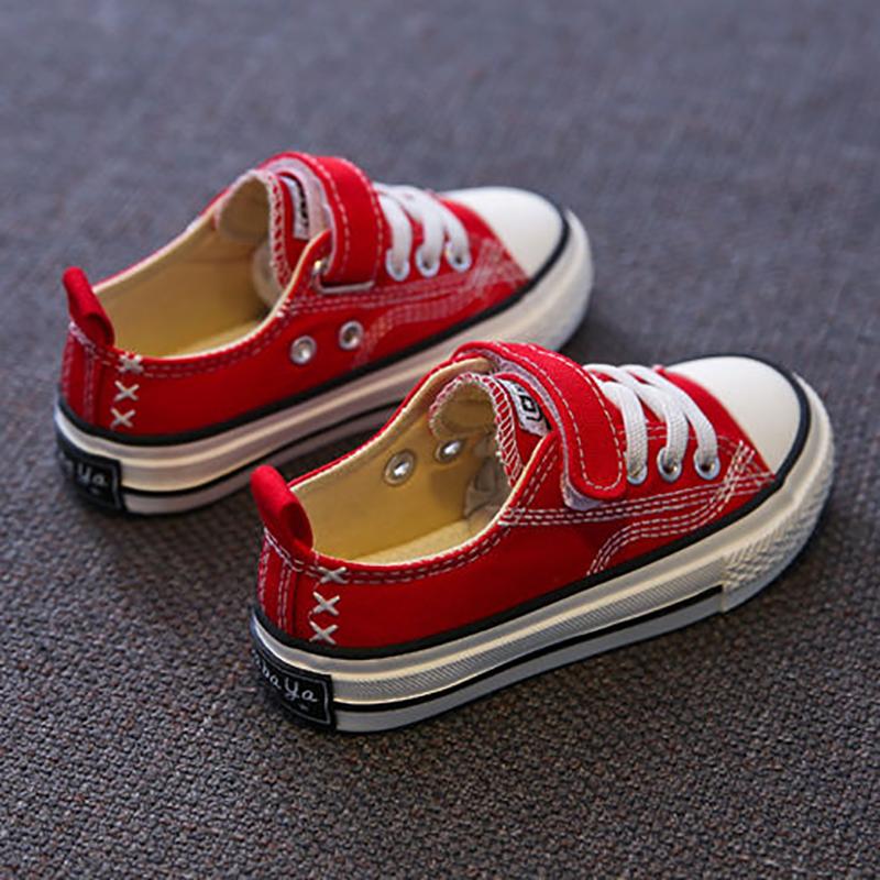 Spring Children's Canvas Shoes Boys Board Shoes Girls Casual Single Shoes Baby White Shoes