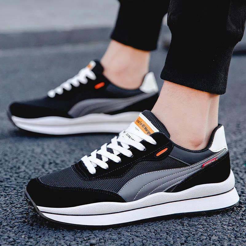 Men's Shoes 2021 Summer New Casual Flat Shoes Students Thick Bottom Sports Casual Shoes