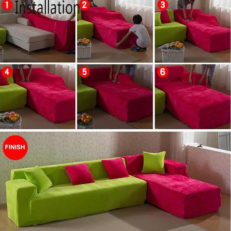 Fabric Sofa Cover Sofa Towel Solid Color Couch Cover Seat Cover Living Room Corner Sofa Towel