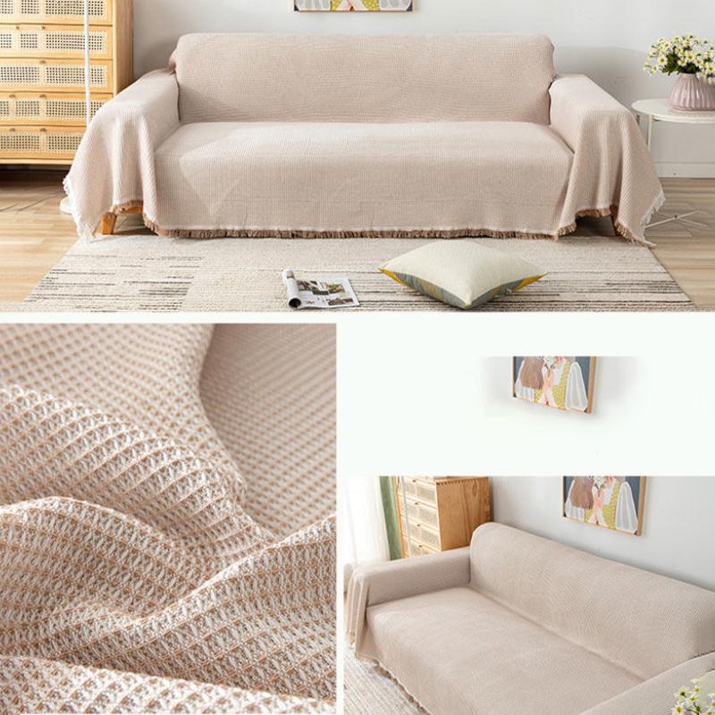 Four Seasons Universal Sofa Blanket Nordic Style Sofa Towel Sofa Cover Sofa Cushion Dustproof Cloth Double-sided Available