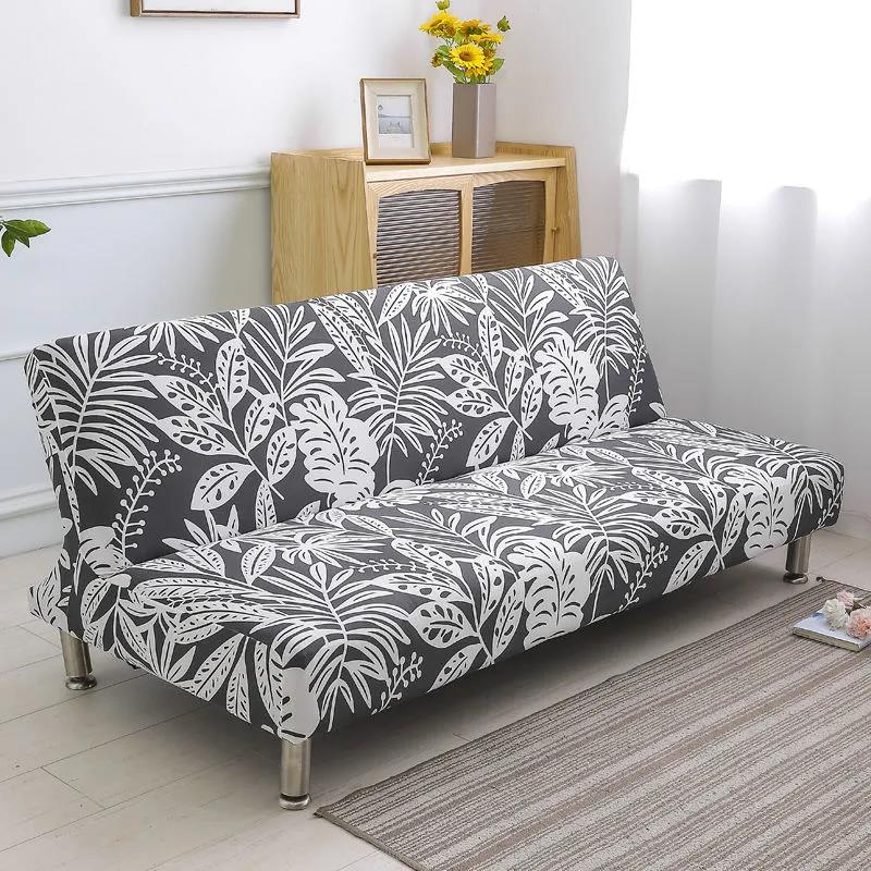 Armless Sofa Bed Covers Elastic Stretch Futon Slipcover Couch Protector Home Decor