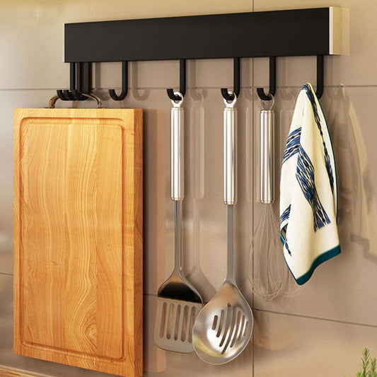 Kitchen Wall Hanging Rack Hook Wall Hook Rack Row Hook Stick Hook Kitchenware Rack Towel Rack Spatula Spoon Rack Rag Hook