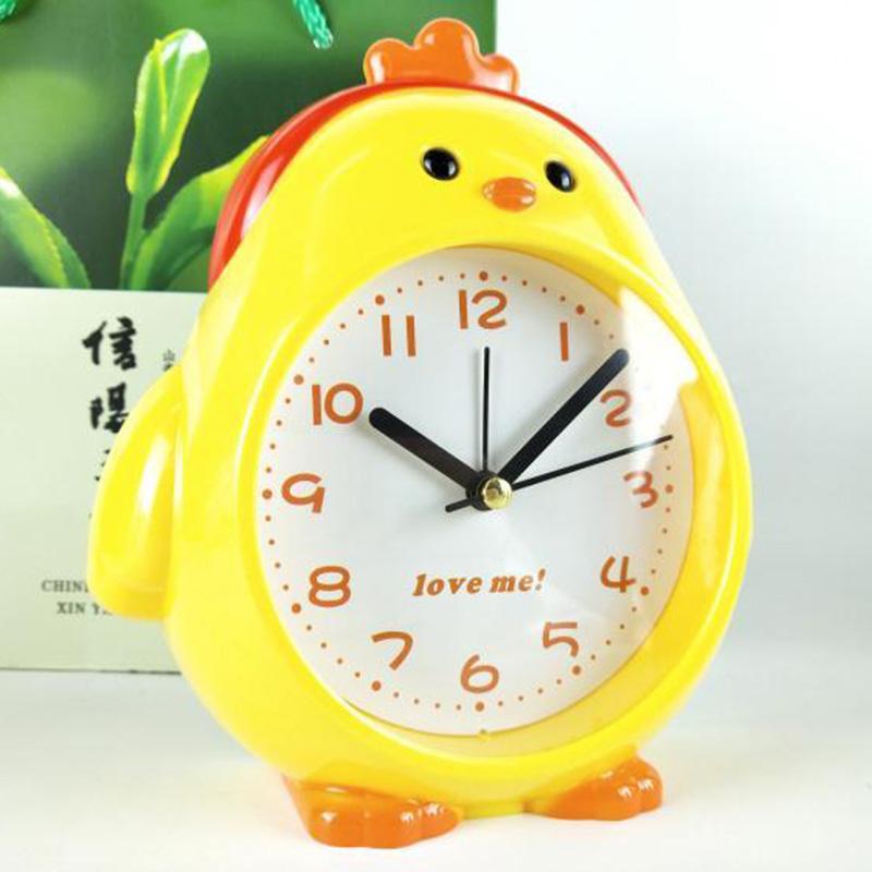 Alarm Clock Cartoon Chick Owl Gift Clock Clear Big Characters Cute Bedside Children Student Alarm Clock