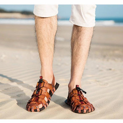 Men's Sandals Summer Fashion Casual Dual-use Sandals and Slippers Men's Personality Soft Bottom Driving Tide