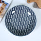 4 Pieces of Deep Dish Plate Household Ceramic Tableware Dinner Plate Deep Soup Plate Dish Breakfast Plate Round Plate