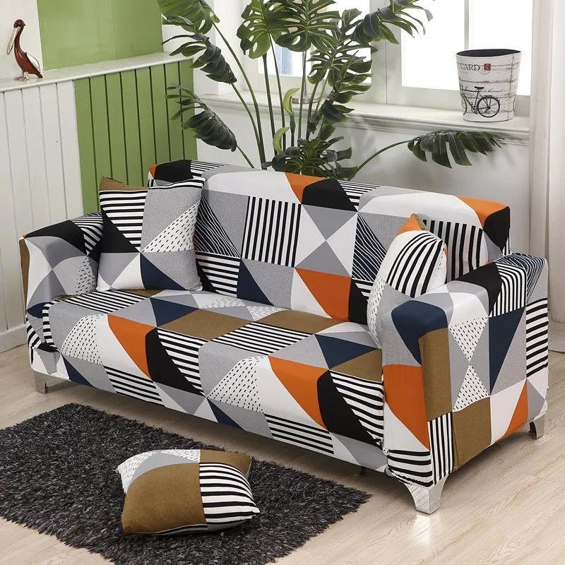 Elastic Sofa Cover for Living Room Covers for Couches Simple Casual Sofa Sets Anti Slip Flower Print 1/2/3/4 Seaters