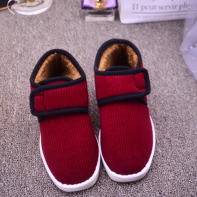 Winter Cotton Slippers Ladies Bag Root Thick Bottom Plus Velvet Warmth and Non-slip Home Handmade Comfortable Breathable Cotton Shoes