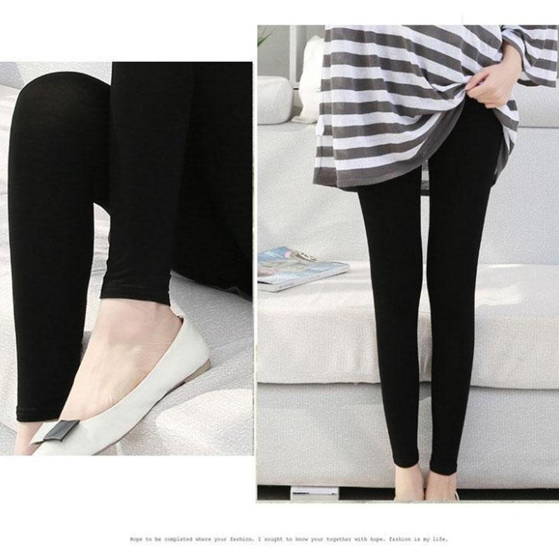 Modal Leggings Women's Outer Wear Thin Nine-point Korean Version of All-match Long Trousers Women's Inner Wear Tight-fitting Large Size High Waist