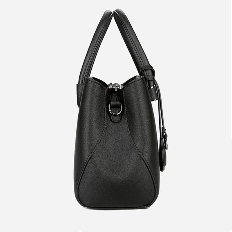 Pure Color Elegant Genuine Leather Luxury Top-Handle Bags Large Capacity Personality European Style Crossbody Bag Handbags Women tote bag