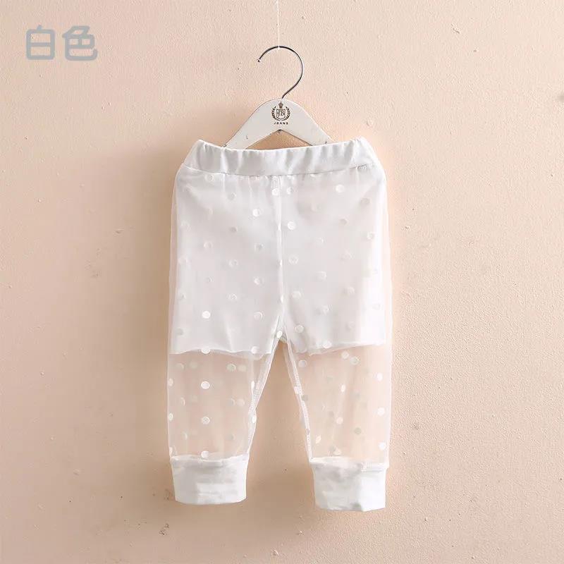 Children's Pantssummer Thin Anti Mosquito Pants Leggings Casual Pants Mesh Dot Korean Loose Pants For Girl and Boy