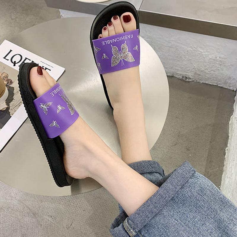 Slippers Women's Summer Non-slip Deodorant Indoor and Outdoor Wear Personalized Korean Fashion Flat Bottom All-match Slippers