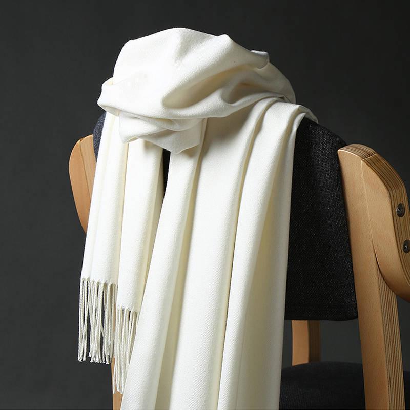 Winter Cashmere Scarf Women Thick Warm Shawls Wraps Lady Scarves Fashion Tassels Pashmina Blanket