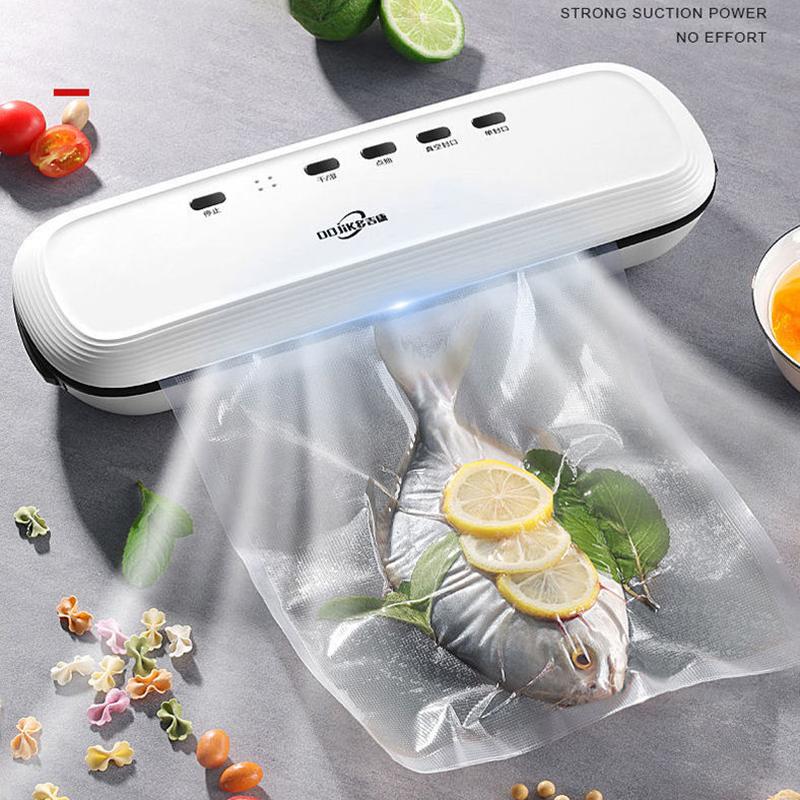 For Free 10Pcs Bags Food Vacuum Sealer 220V/110V Automatic Commercial Household Food Vacuum Sealer Packaging Machine