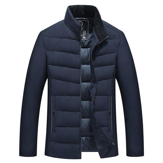 Large size Down jacket Outdoor Leisure Men's clothes Winter Medium and long section Cotton clothing