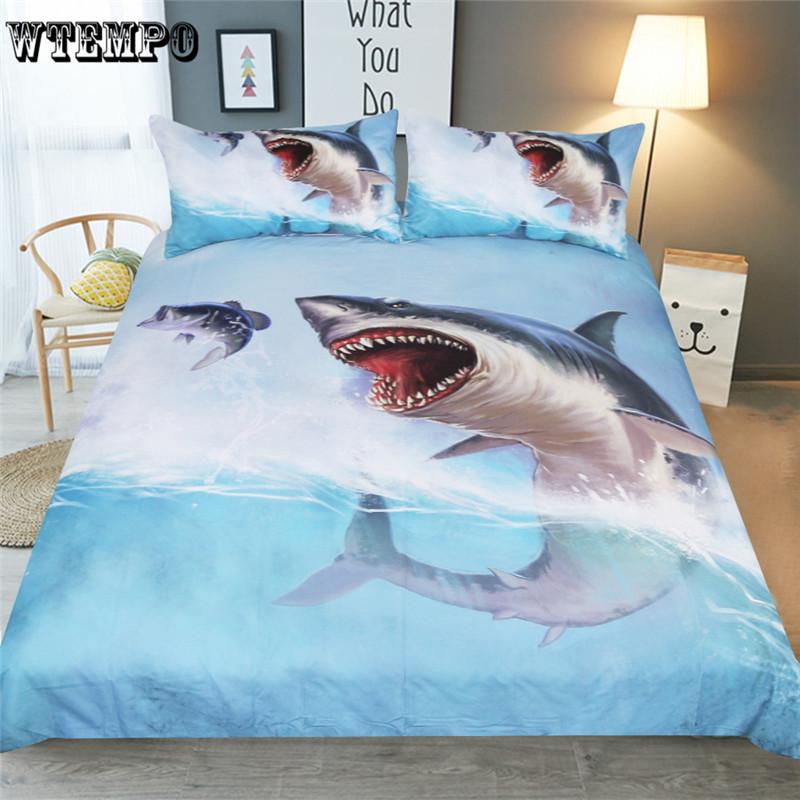 3pcs Dragon 3D Printed Children Bedding Set Duvet Covers Microfiber White Background  Pillowcases