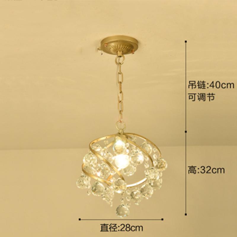 Modern Crystal Lamp Led Entrance Lights Balcony Ceiling Light Lamps for Home Decor Ceiling Luminaire