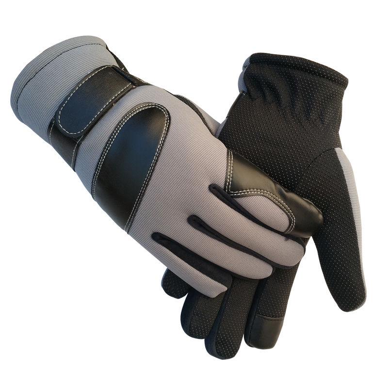 Cotton gloves Windproof gloves Winter Warm Leather gloves Thick gloves Man fashion gloves Plush