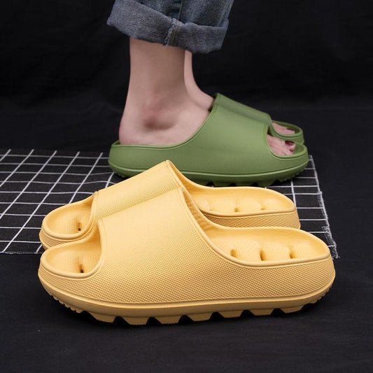 Thick-soled Deodorant Sandals Slippers Men Summer Women Family Bathroom Non-slip Soft Bottom Slippers Couple Slippers