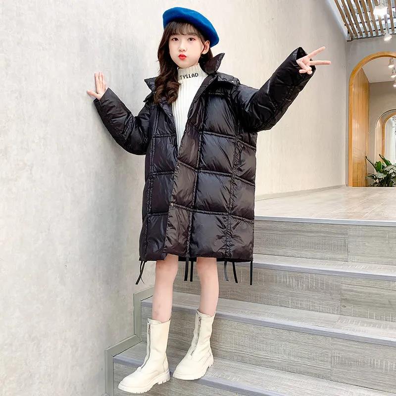 Girls' Warm Winter Coat Autumn and Winter Little Girl Windbreaker Children's Cotton-padded Jacket