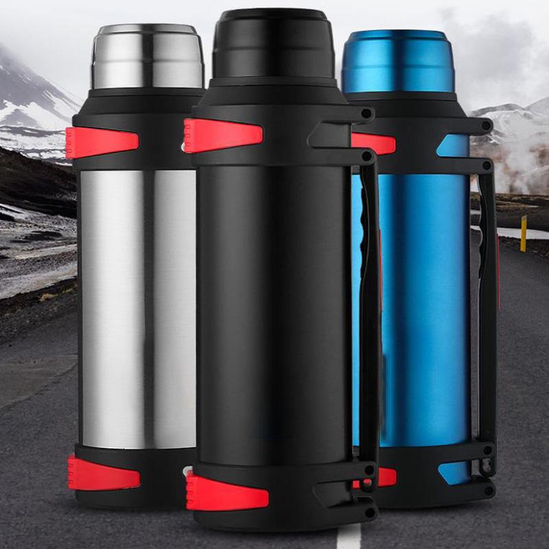 1.5/2/2.5L/3/4/5L Stainless Steel Vacuum Flask Outdoor Sports Kettle Coffee Tea Water Bottle Milk Insulation Pot