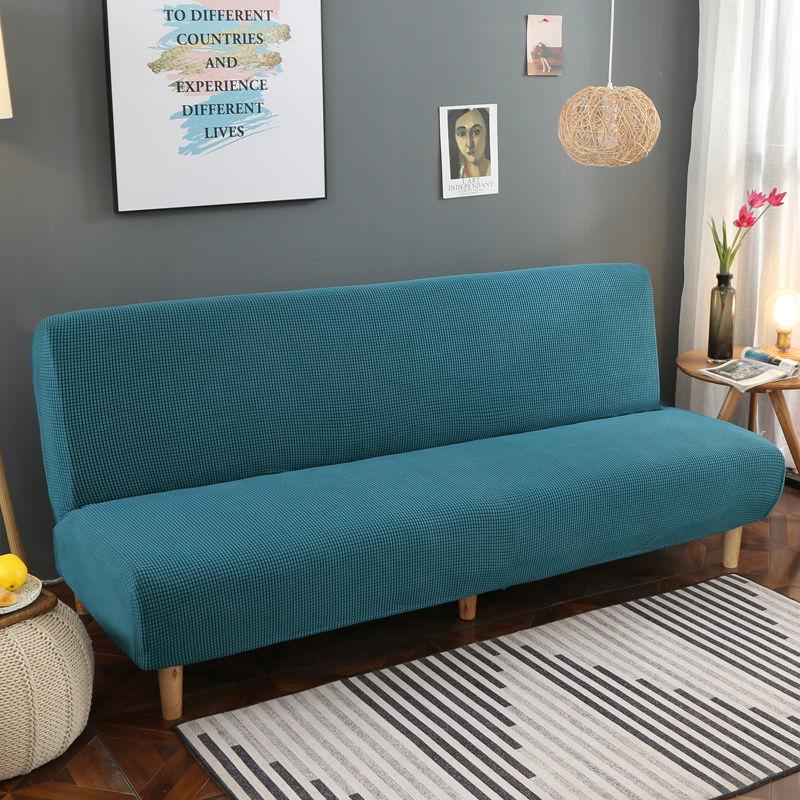 Plush Thickening Folding Sofa Cover All-inclusive Stretch Sofa Cover Multifunctional Armless Folding Sofa Bed Dust Cover